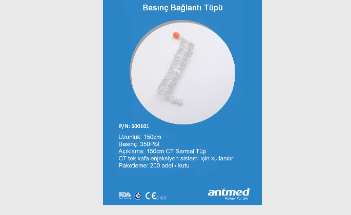 600101 ANTMED 150 CM 350 PSI BASINÇ BAĞLANTI HATTI/TÜPÜ 