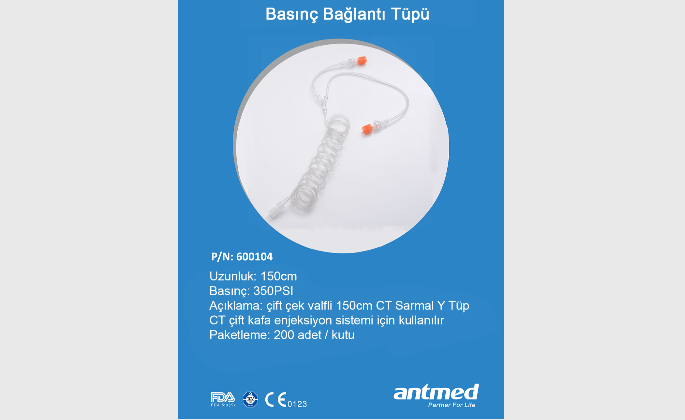 600104 ANTMED 150 CM 350 PSI BASINÇ Y BAĞLANTI HATTI/TÜPÜ