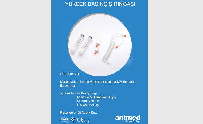 200301 ANTMED 2X60 ML OPTISTAR LE & ELITE OTOMATİK ENJEKTÖR SARF ŞIRINGA SETİ